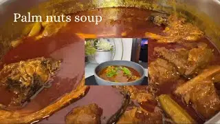 Easy palm nuts soup recipe-Abenkwan #ghanaianfood #africancuisine #palmnutsoup