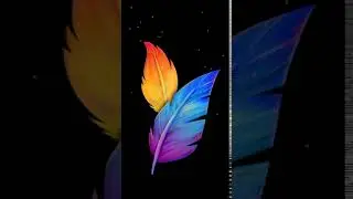 Simple business colorful feathers Animated