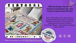 Official Disney Toy Story Cartoon Characters Blanket Fleece Customized Blanket