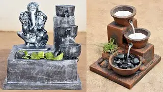 DIY Amazing Best 2 Indoor Tabletop Waterfall Fountains | Easy Making Indoor Tabletop Water Fountains