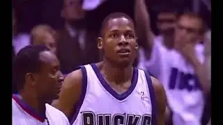 NBA Playoffs 2001 Bucks vs Sixers Game 6  Full Highlights  Ray Allen 43 pts, Iverson 46 pts