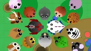 Mope.io // All Animals Custom Skins // Game Play