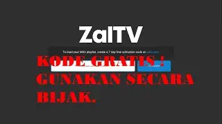 12 APRIL 2021 FIRST UPDATE KODE ZAL TV TERBARU GRATIS !!! 1 CODE FOR 10 USER,GRAB IT FAST !!!