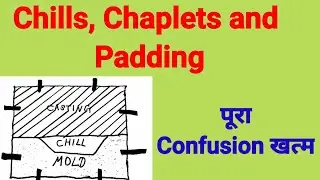 Chills | Chaplets | Padding | Metal Casting Process I Directional solidification  in Casting