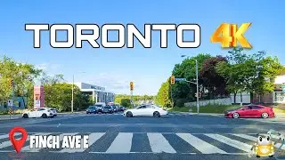 Driving in Toronto Canada 4K | Finch Ave East | Petro Canada Car wash