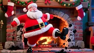 Oops! Santa Got Stuck in the Chimney 😂🎅 | Funny Christmas Story for Kids | Holiday Rhymes & Songs
