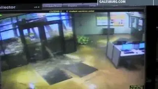 Caught On Tape: Security footage of Carl Sandburg College flooding