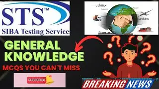 STS Most Important MCQs | General Knowledge for One Paper Exams #sibatestingservice #stsjobs2026