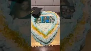 Family time with the Joneses! This is Mya&rsquo;s ￼graduation cake ￼