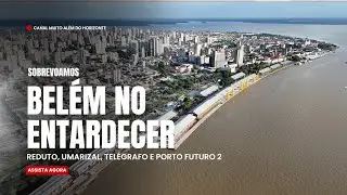 Panorâmica Aérea de Belém ao Entardecer | Reduto, Umarizal, Telégrafo e Porto Futuro 2