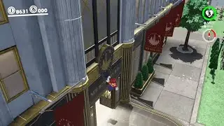 Super Mario Odyssey - Making it into New Donk City Hall without touching the Ground