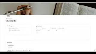 Notion Flashcards Template | Learning Mode | Test Mode | Short Answer | Multiple Choice Answer