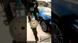 Как очистить полировальный круг во время полировки! Принудительный трюк DA #PaintCorrection #Deta...
