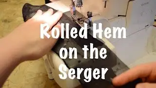 Sewing How To: Rolled Hem on the Serger for Chiffon and Stretch Fabrics