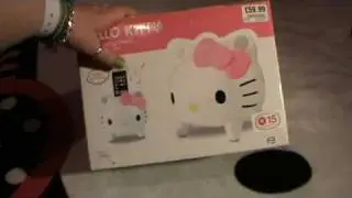 Hello Kitty Amythist iPod Speaker Docking Station Unboxing