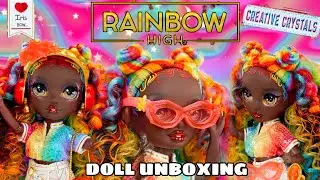 RAINBOW HIGH CREATIVE CRYSTALS IRIS BOW DOLL UNBOXING ❤️🌈