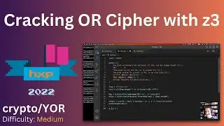 Cracking an OR cipher with z3 - hxp ctf 2023 crypto/yor