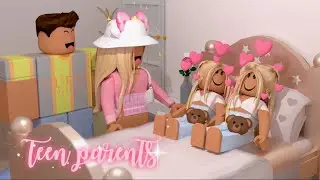 Teen Parent's Morning Routine with Twins! | Roblox Bloxburg Roleplay