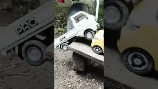 pick up vs car#pickup #car #dumptruk #dumptruck #truck #trucks