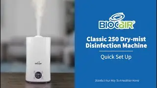 BioCair Classic 250 Dry-Mist Disinfection Machine - Quick Set Up