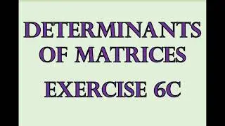 ASFM - Core - Determinants of Matrices