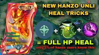 NEW HANZO UNLI HEAL TRICKS!!!🔥 (Only 1% of hanzo users know this trick🤫)