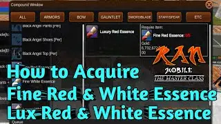 This is How to Acquire Fine White & Red Essence and Luxury White & Red Essence Crafting Materials