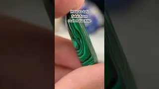 How to tell fake malachite vs real malachite #malachite #crystals #rock