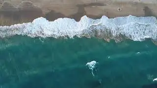 [No Copyright Stock Footage] &ndash; Sea Beach Free Drone Video