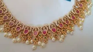 CZ Ruby Necklace/ South Indian Jewellery #tsquarecollection #trichy