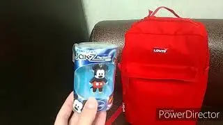 Jakz Disney Mickey mouse TOMY unboxing for my LEVI'S school bag