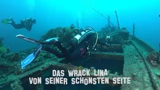 Das Wrack Lina zeigt sich von seiner sch&ouml;nsten Seite. Wracktauchen vor der Insel Cres