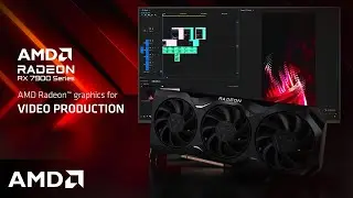 Adobe&reg; Premiere&reg; Pro and DaVinci Resolve&trade; powered by AMD Radeon&trade; RX 7000 series graphics