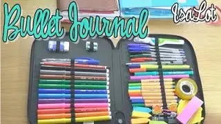 Bullet Journal: estuche con los materiales que uso