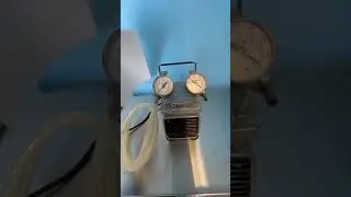 GAST High Capacity Vacuum Pump D0A-P104-AA with Gauges, Regulator and Relief