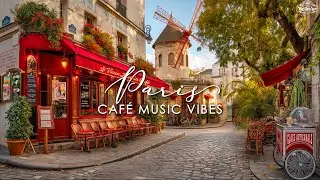 Le Vieux Moulin Caf&eacute; ☕️ Paris Music Caf&eacute; Ambience | French Accordion + Montmartre Vibes