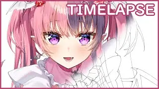 Ironmouse (VTuber Daughter) Signed Print Timelapse