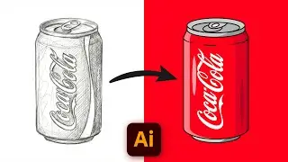 Adobe Illustrator Tutorial: Coca Cola Soda Can Design for Beginners to Advanced