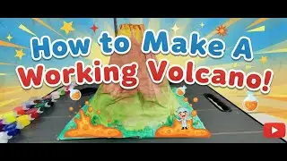 Watch me make a cool volcano model completely from scratch!#school  #project #class5 #kid #education