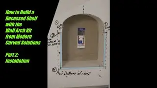 How to Build a Recessed Wall Shelf Part 2 Installation