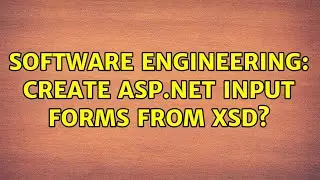 Software Engineering: Create ASP.NET input forms from XSD?