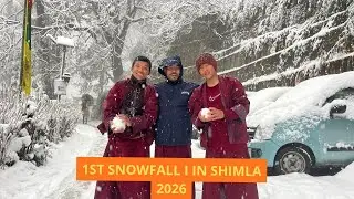 1st snowfall in Shimla 23/01/2026