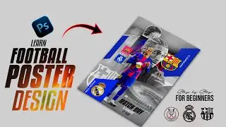 This Football Poster Design Trick Makes Your Work Look PRO!!