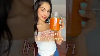 Secret Indian Beauty Drink for Glowing Skin #skincare #shorts #recipe #detox #weightloss #haldi