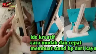 Ide kreatif cara buat stand hp Dari kayu Mudah dan cepat _ genamuara