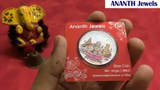 10 Gram 999 Colour Silver Coin with BIS Hallmark | (Ananth Jewels) Amazon India 2019