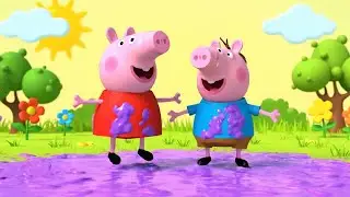 Peppa Pig Salt&oacute; en el Barro Morado | Canci&oacute;n Divertida para Ni&ntilde;os | Rimas Infantiles
