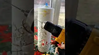 1970s Atlantic Mold Ceramic Candle Restore