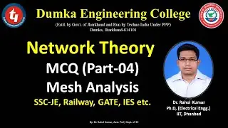 Network Theory MCQ (Part-04)|Mesh Analysis|SSC-JE, Railway, GATE, IES etc|