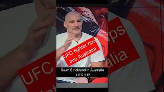 UFC versus Australia #ufc #seanstrickland #australia #freedomofspeech